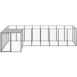 vidaXL kavez za pse crni 6,05 m² čelični | shoptok.hr