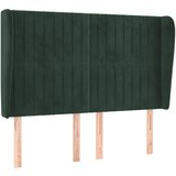  the living store vzglavje z ušesi temno zeleno 147x23x118/128 cm žamet - vzglavje, (21453720) | Shoptok.si