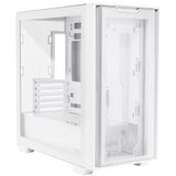 Asus računalniško ohišje A21, Micro-ATX, kaljeno steklo, bel Cene