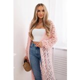 Kesi Super KID Mohair long cardigan light powder pink | Shoptok.si