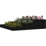  Sadilica crna 107x107x27 cm od masivne borovine | shoptok.hr