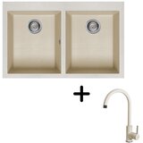 Sudoper Elleci Quadra 350 + slavina C01 Bianco antico | shoptok.hr