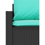  4-dijelni set vrtnih sofa od poliratana s jastucima crni | shoptok.hr