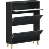  Ormar za cipele DELFT 78 x 24 x 103 cm Konstruirano drvo Crna | shoptok.hr