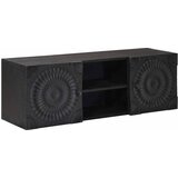 TV ormar s policom s pohranom s vratima Crna 105 x 30 x 35 cm | Eponuda.com
