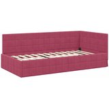  Kutni okvir kreveta Vinska crvena 100 cm x 200 cm Baršun | shoptok.hr