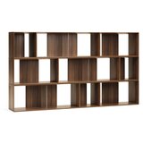 Kave Home Sistem modularnih polic v orehovem dekorju 9 ks 202x114 cm Litto – | Shoptok.si