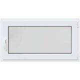  Prozor za podrum RISOR Bijeli 110 x 50 cm PVC i staklo - Bijeli 110 x 50 cm (dvostruki sloj) Naginjanje i okretanje desno | shoptok.hr