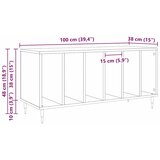  Ormar za ploče Staro drvo 100 x 38 x 48 cm Konstruirano drvo | shoptok.hr