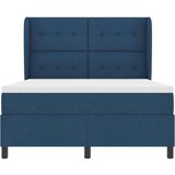  s opruga kutije s uzglavljem Plava 160 x 200 cm tkanina | shoptok.hr