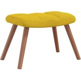  Stolica za ljuljanje s osloncem za noge boja senfa baršunasta | shoptok.hr