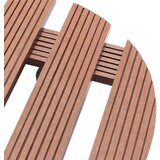 vidaXL kolica za biljke 2 kom smeđa Ø 30 x 7,5 cm WPC | shoptok.hr
