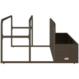  Plovak za pohranu uz bazen Smeđi 110x100x57 cm Poli ratan | shoptok.hr