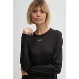 Calvin Klein Bombažna majica z dolgimi rokavi črna barva, K20K207572