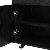  kolica Crni hrast 60 x 39,5 x 89 cm Prerađeno drvo | shoptok.hr