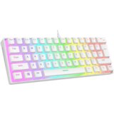  Tastatura gaming RAMPAGE RADIANT K11 white, red switch, Type-C, RGB, US Layout, pudding keycaps | Eponuda.ba