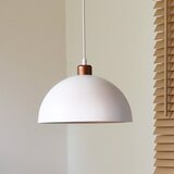  Duolla - Luster na kablu IRONLINE 1xE27/15W/230V Ø 27 cm bela/bakrena | Eponuda.com