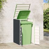 vidaXL Lopa za smetnjak za 1 smetnjak antracitna 72x81x115 cm jeklo | Shoptok.si