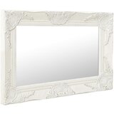Maison Chic Stensko Ogledalo - Zrcalo - Kozmetično ogledalo v baročnem stilu 60x40 cm belo, (21697932) | Shoptok.si