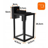  Spoljašnja zidna lampa 1xE27/40W/230V IP54 crna | Eponuda.com