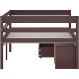 vidaXL Okvir za krevet i ladice/ormarić tamnosmeđi 90x200 cm borovina | shoptok.hr