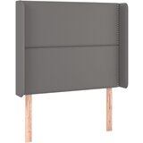 Maison Chic vzglavna omarica - nočna omarica - posteljna omarica z ušesi sivo 103x16x118/128 cm umetno usnje, (21711519) Cene