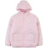 Adidas Zunanja jakna pastelno roza / bela | Shoptok.si