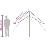 vidaXL Ponjava za kampiranje siva in oranžna 400x294 cm vodoodporna | Shoptok.si