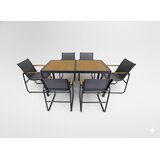  Vrtni jedilni set Javor (antracit, stol i 6 stolov) | shoptok.hr