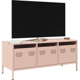 TV ormarić ružičasti 101,5 x 39 x 43,5 cm hladno valjani čelik | shoptok.hr