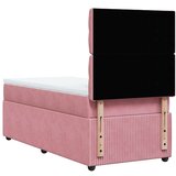 Box spring krevet s madracem ružičasti 90x190 cm baršunasti | shoptok.hr