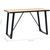  Blagovaonski stol boja hrasta 120 x 60 x 75 cm MDF | Shoptok.si