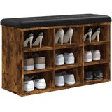  Klupa za cipele boja dimljenog hrasta 82x32x50 cm drvena | Eponuda.ba