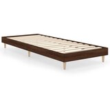 The Living Store Posteljni okvir rjav hrast 75x190 cm inženirski les - Posteljni Okvir, (21530447) | Shoptok.si