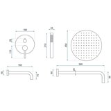 REA Bath Podžbukna kada i tuš set Rea Lungo Chrome + BOX | shoptok.hr