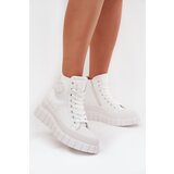 Boto Insulated High Women's Sneakers On Platform Zip White Sarira | Shoptok.si