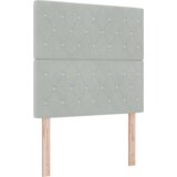 vidaXL Krevet s kutijom s madracem i klupom Svjetlosiva 120x190 cm Baršun | shoptok.hr