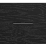 vidaXL Nočna omarica Črni hrast 60 x 36 x 45 cm Konstruiran les | Shoptok.si