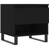 vidaXL klubska mizica črna 50x46x50 cm inženirski les | Shoptok.si