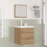 vidaXL Set namještaja za kupaonicu 2 pcs Crni hrast 41 x 38.5 x 48 cm | shoptok.hr