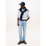 Tommy Jeans Srajca pastelno modra / bela | Shoptok.si