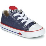 Converse Nizke superge CHUCK TAYLOR ALL STAR SUCKER FOR LOVE DENIM OX Modra Cene