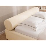 Ropez Kremno bela oblazinjena zakonska postelja s prostorom za shranjevanje z letvenim dnom 180x200 cm Cille – | Shoptok.si