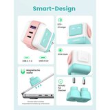  CD361 Uno GaN mrežni punjač 65W (2x USB-C + 1x USB-A) tirkizni | Eponuda.com