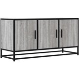 vidaXL TV omarica siva sonoma 100x35x50 cm inženirski les in kovina, (21606789) | Shoptok.si