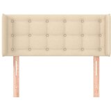  Vzglavje z ušesi krem 93x16x78/88 cm blago, (20735483) | Shoptok.si