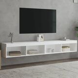 TV ormarići s LED svjetlima 2 kom bijeli 100x30x30 cm | shoptok.hr