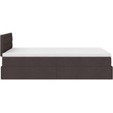 vidaXL okvir za krevet s madraca tamnosmeđi 120x190 cm od tkanine | shoptok.hr