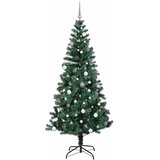 Umjetno predsvijetljeno božićno drvce Zelena 240 cm PVC i metal | Eponuda.ba
