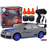  Sportski automobil na daljinsko upravljanje R/C 1:24 sa zamjenjivim kotačima - sivo/plavi | shoptok.hr
